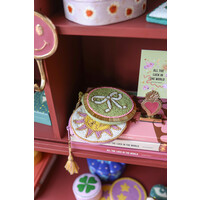 Cardholder Brass Heart Fire