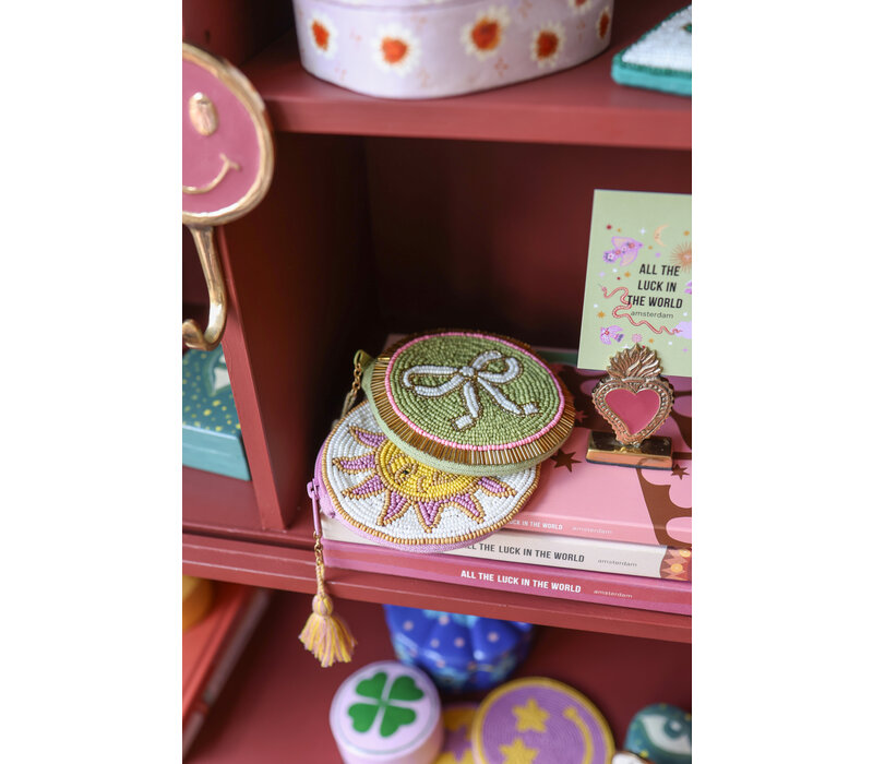 Cardholder Brass Heart Fire