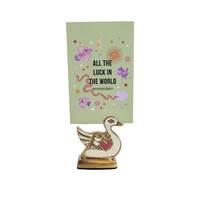 Cardholder Brass Swan