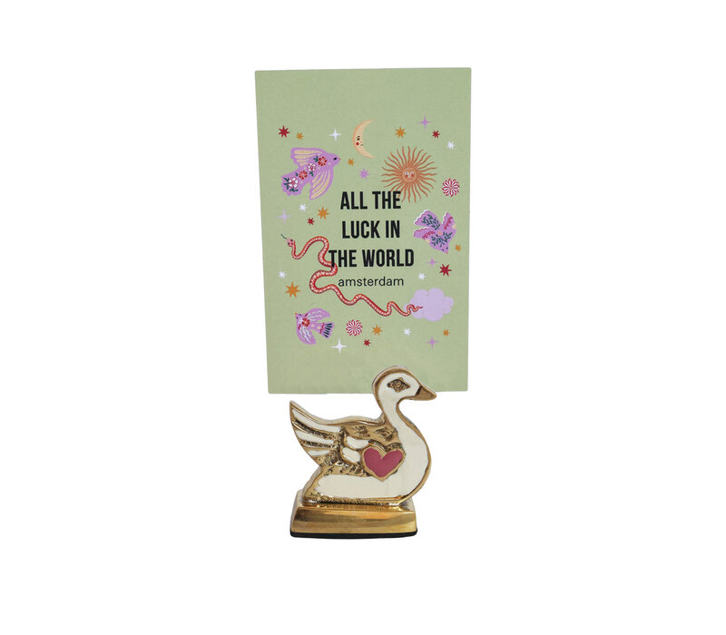 Cardholder Brass Swan