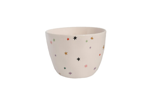 All the Luck in the World Large Off-White Cup Multi Stars