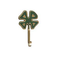 Hook Brass Lucky Clover