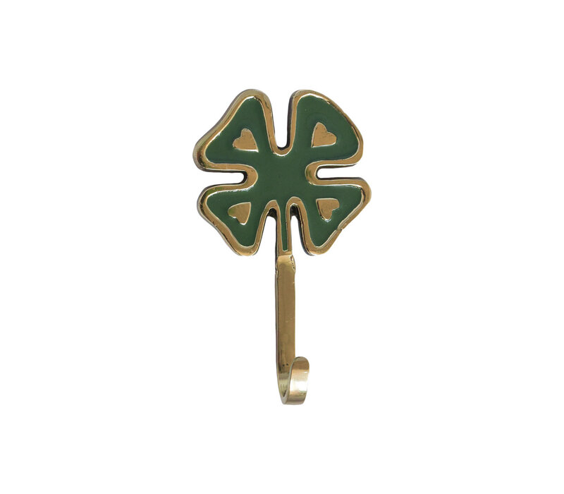 Hook Brass Lucky Clover