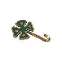 Hook Brass Lucky Clover