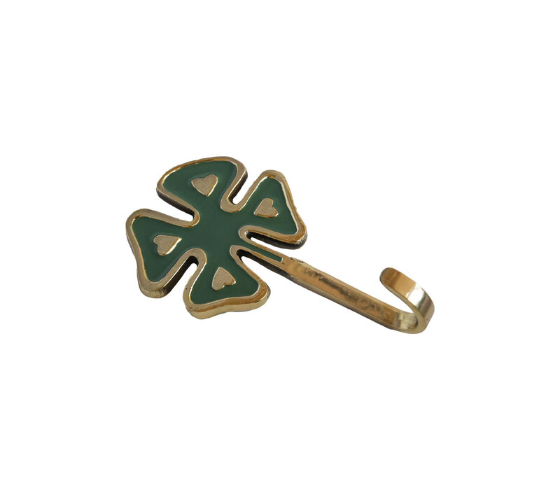 Hook Brass Lucky Clover