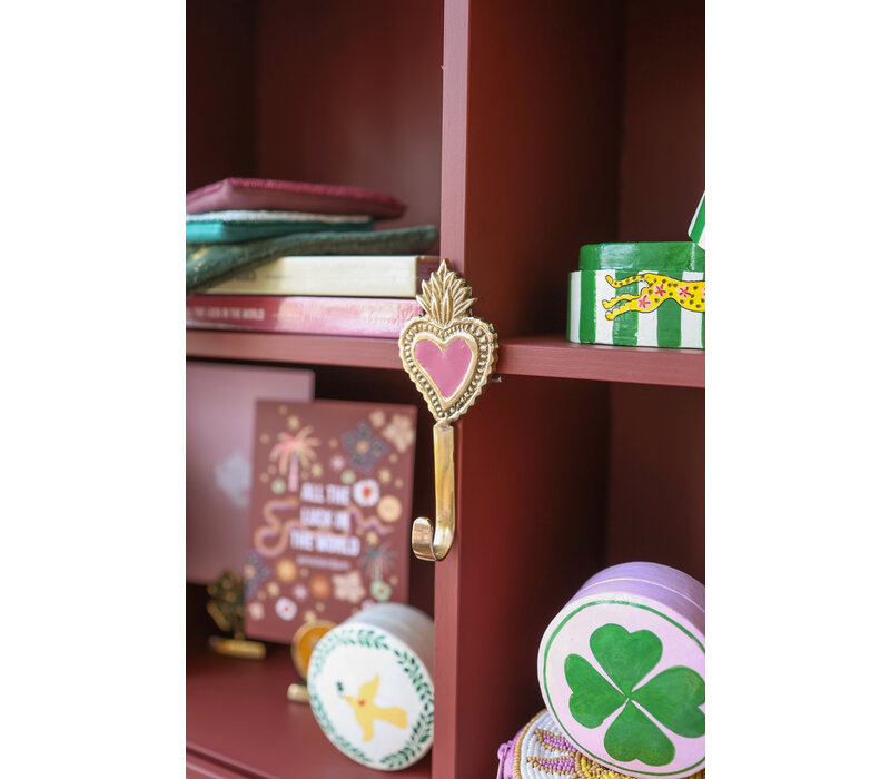 Hook Brass Heart Fire