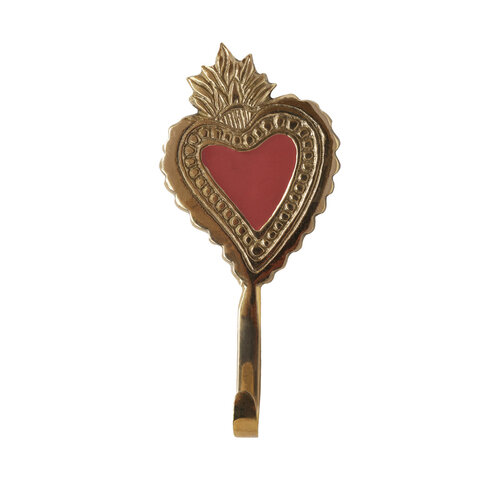 Hook Brass Heart Fire 