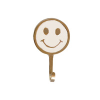 Hook Brass Smiley White