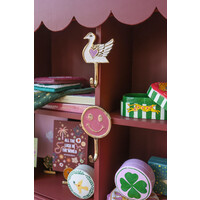 Hook Brass Smiley Pink