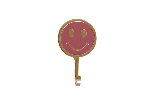 All the Luck in the World Haak Messing Smiley Roze