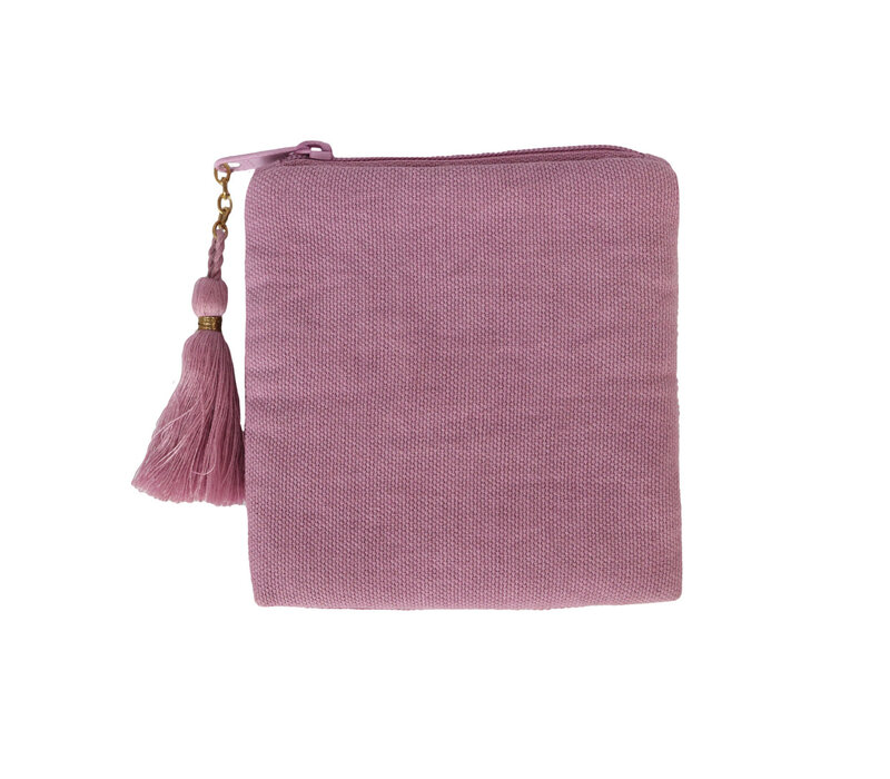 Vierkante Etui Smiley Pink