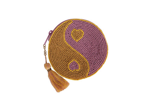 All the Luck in the World Round Wallet Yinyang