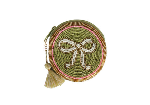 All the Luck in the World Round Wallet Bow