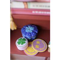 Coaster Yellow Smiley Lilac Eyes