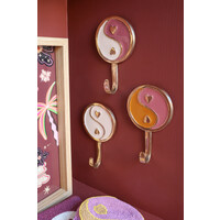 Hook Brass Yinyang Orange Pink