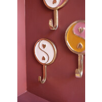 Hook Brass Yinyang White