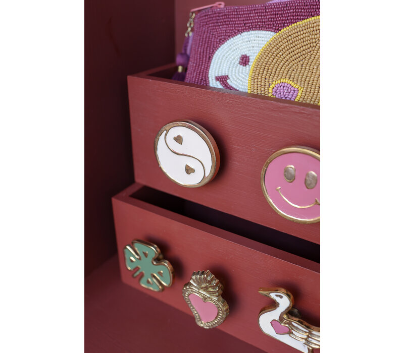 Doorknob Brass YinYang White