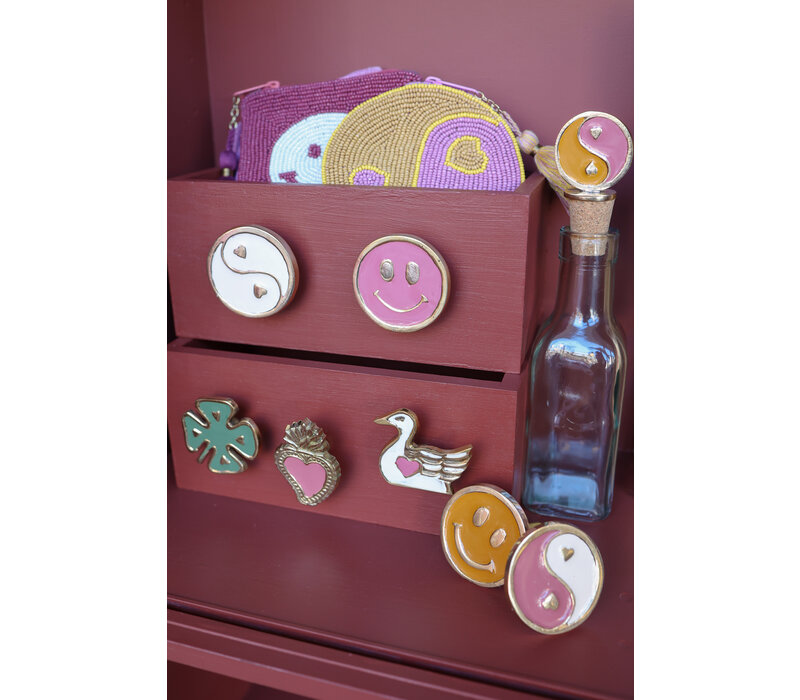 Doorknob Brass Swan