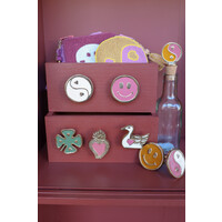 Doorknob Brass Heart Fire