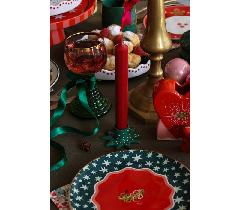 Plate Leopard and Bow