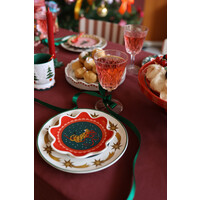 Serving Plate Leopard and Bow