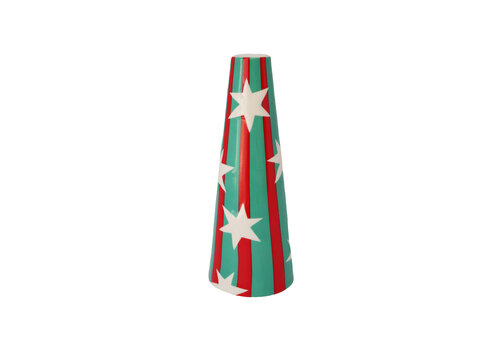 All the Luck in the World Small Vase Stripes and Stars