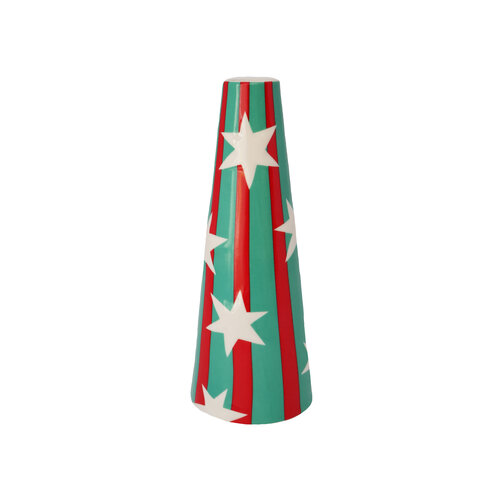 Small Vase Stripes and Stars 