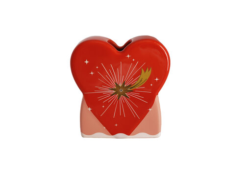 All the Luck in the World Small Vase Heart