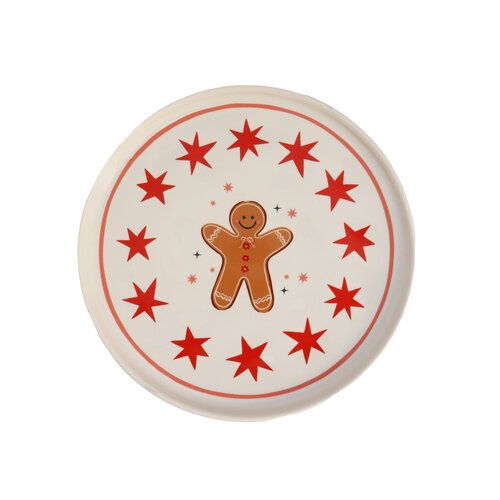 Serving Plate Gingerbread Man 