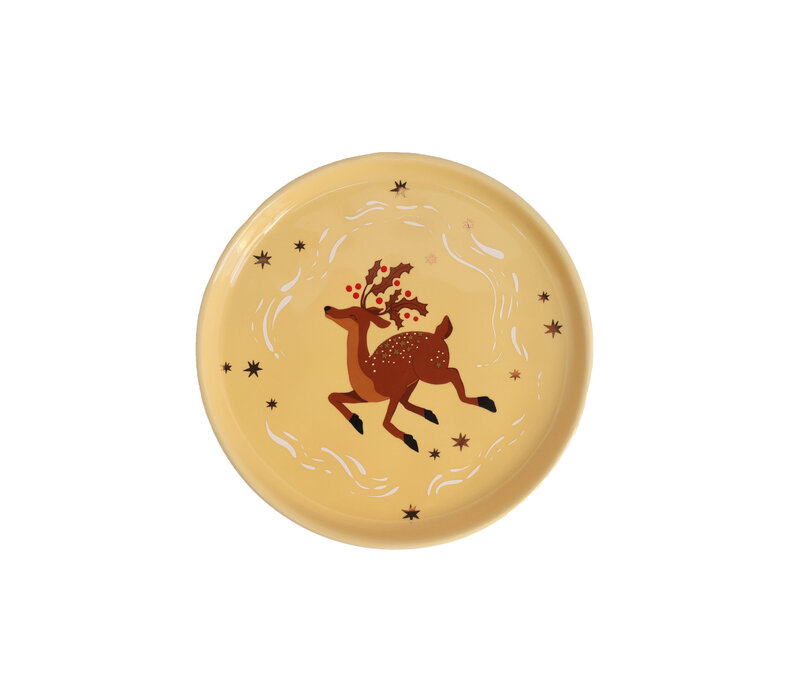 Small Plate Reindeer
