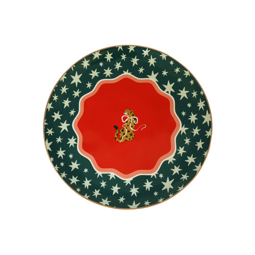 Plate Leopard and Bow 