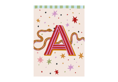 All the Luck in the World Kaart Monogram - A
