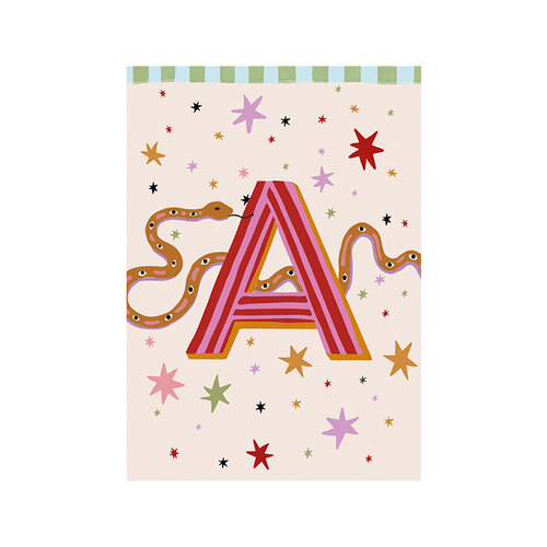 Kaart Monogram - A 