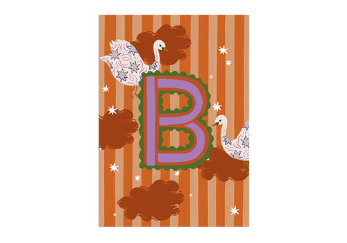 All the Luck in the World Kaart Monogram - B