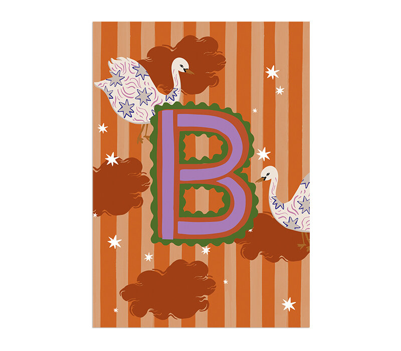 Card Monogram - B