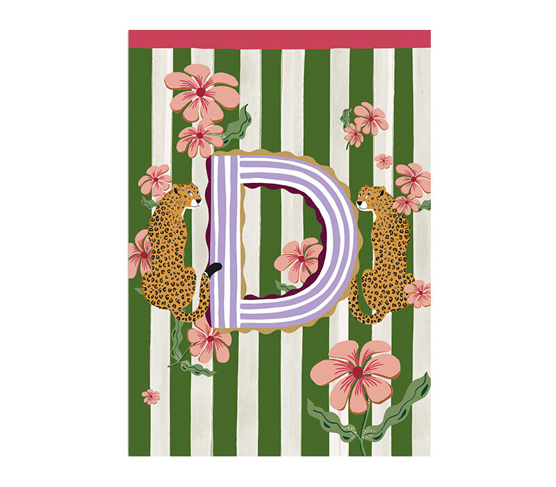 Card Monogram - D