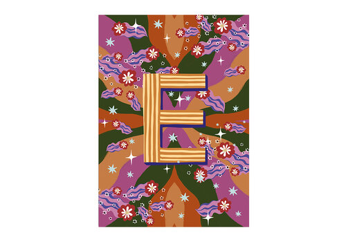 All the Luck in the World Kaart Monogram - E