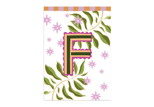 All the Luck in the World Kaart Monogram - F