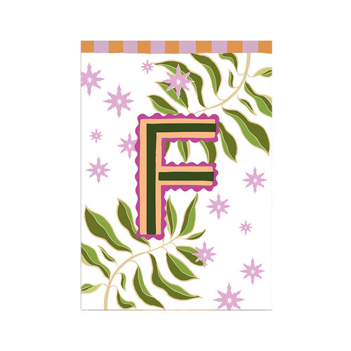 Kaart Monogram - F 