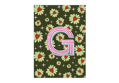 All the Luck in the World Kaart Monogram - G