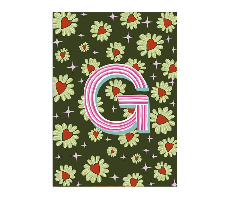 Card Monogram - G