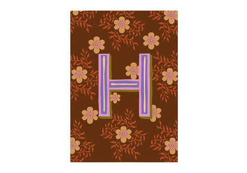 All the Luck in the World Kaart Monogram - H