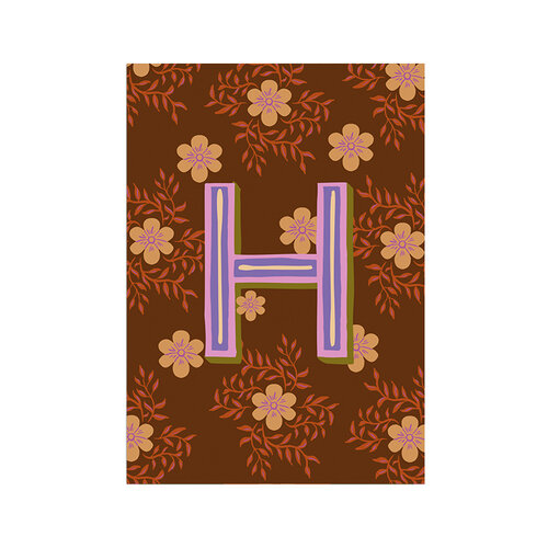 Kaart Monogram - H 