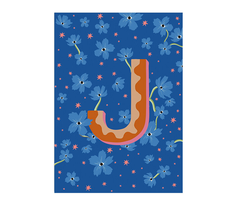 Kaart Monogram - J