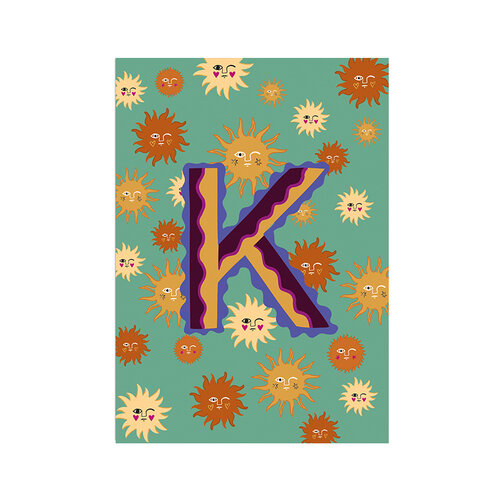 Kaart Monogram - K 