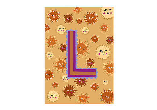 All the Luck in the World Kaart Monogram - L