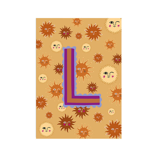 Kaart Monogram - L 