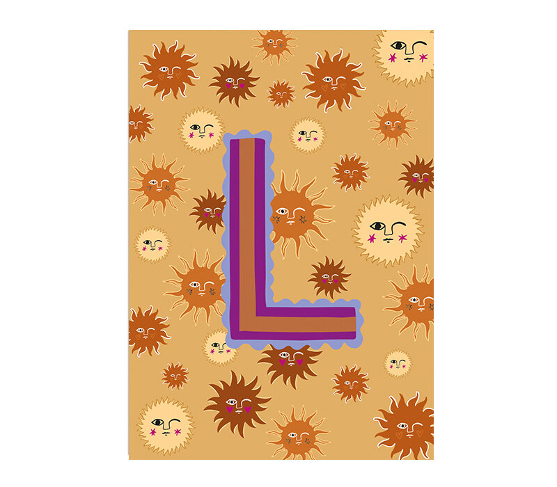 Kaart Monogram - L