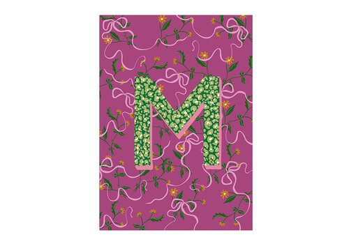 All the Luck in the World Kaart Monogram - M