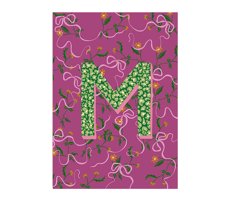 Card Monogram - M